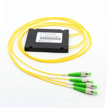 Coupleur Fbt Fiber Optic 2 * 2 avec boîtier en ABS noir